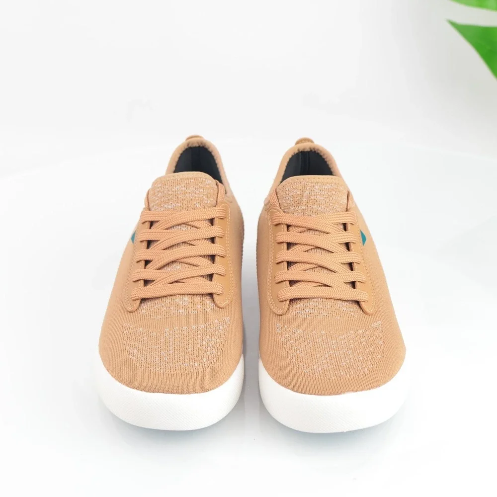 Vessi Womens Weekend Sneakers Size 9 Waterproof Oak Brown Lace-Up Comfort Shoes